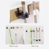 Wall Mount Mop Hanger Traceless Powerful Sticky Bathroom Mop Clip Holder