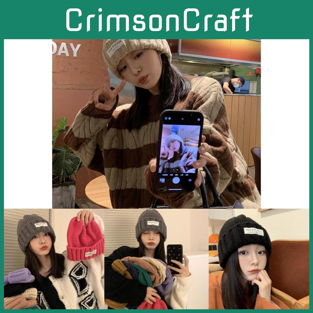 Stylish Fit Loose Winter Beanie Soft Cotton Yarn For Large Heads Warm And Cozy