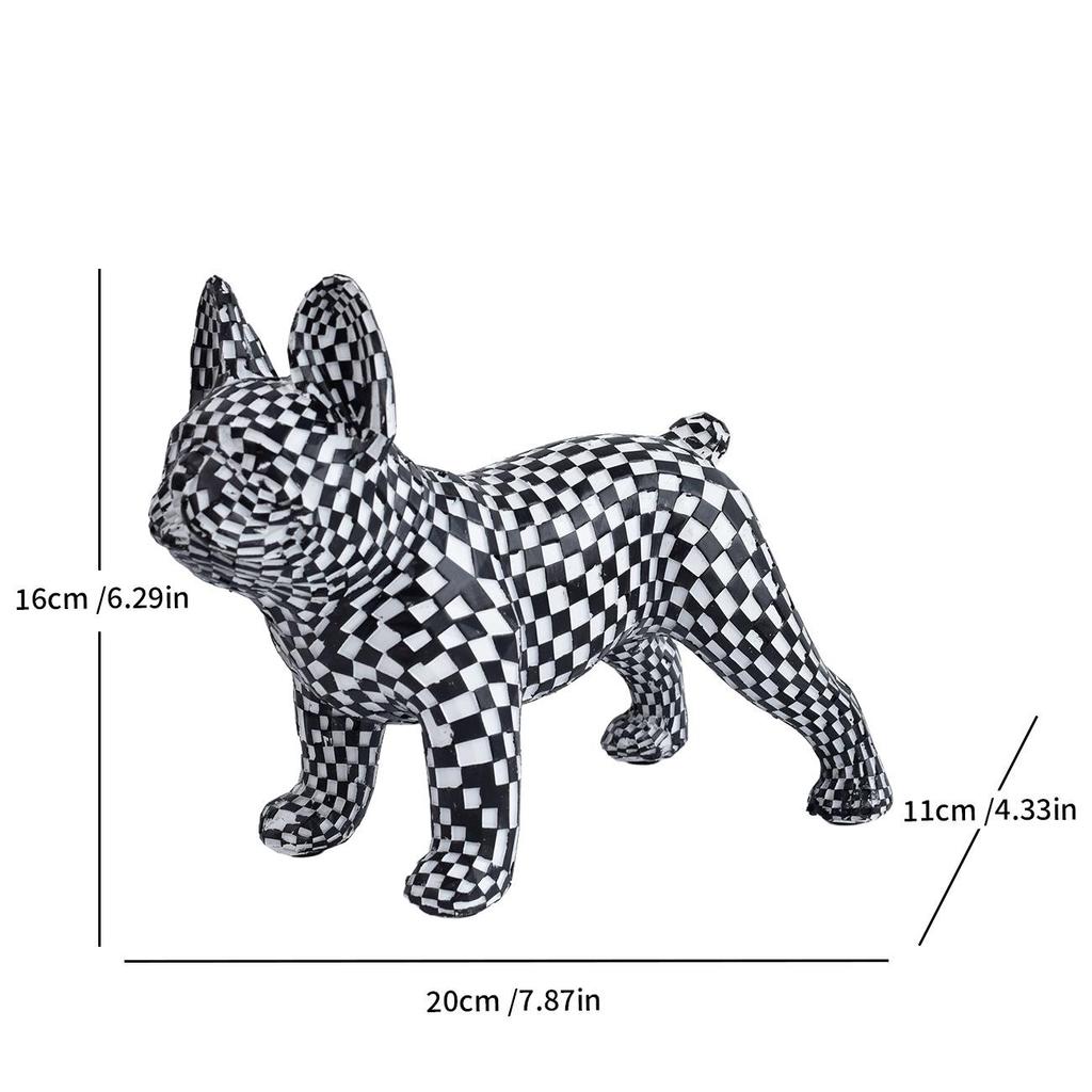 Modern Minimalist Mosaic Cat Figurine for Home or Office Decor