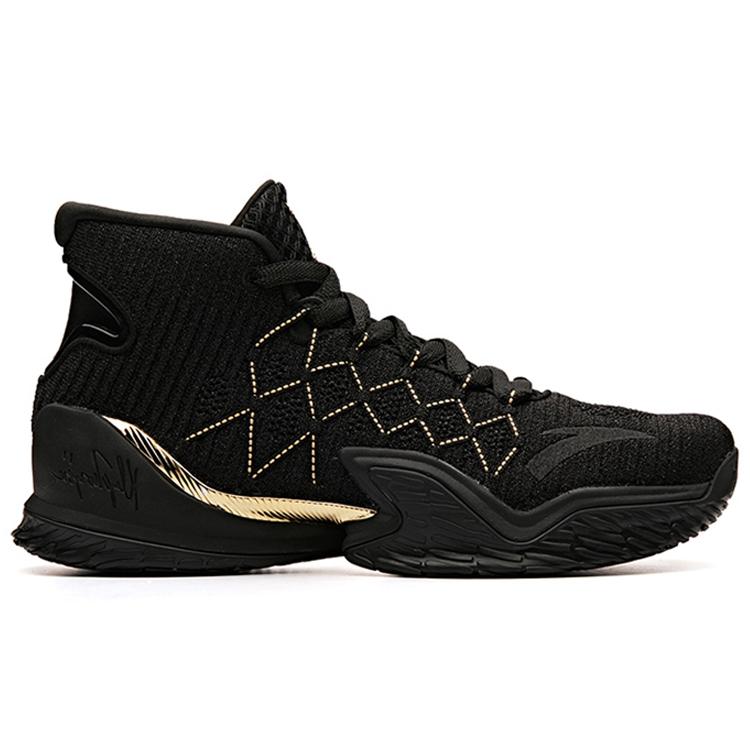 Anta KT3 'Finals' Thompson High Top Basketball Shoes Men's Black Gold 11831101-2