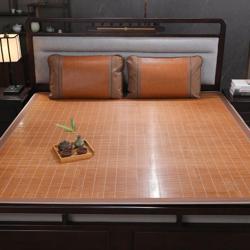 Free Shipping Bamboo Summer Mat, Foldable & Double-Sided for 0.9-1.8m Beds