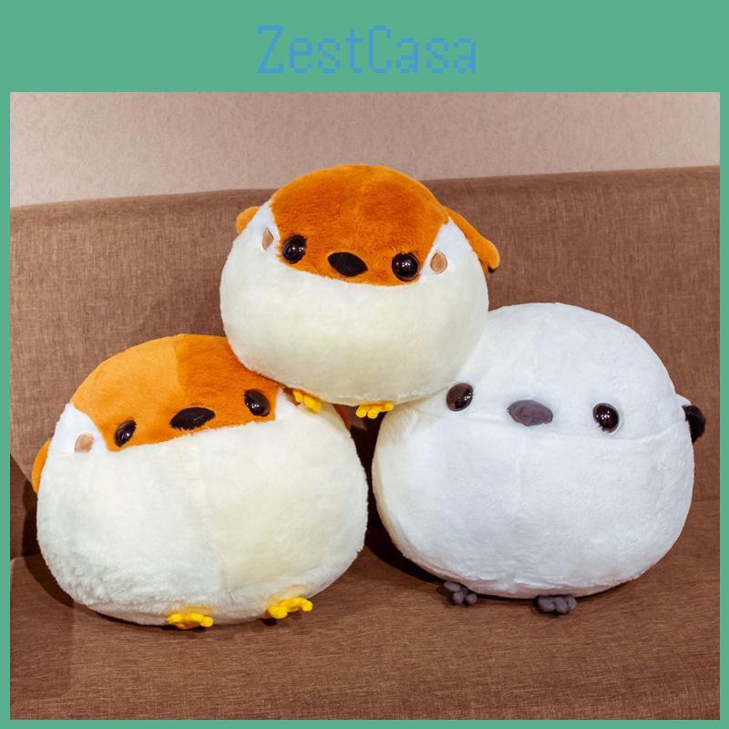 Plush Titmouse Round Toy Stuffed Animal Doll Home Decoration Gifts Children