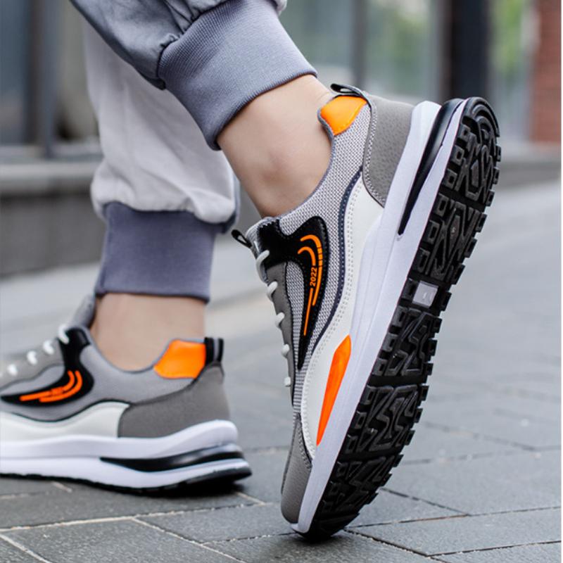 Men's New Sneakers Running Tennis Casual Walking Vulcanized Shoes Mesh Fly Woven Elastic Comfortable Breathable Fashion Design
