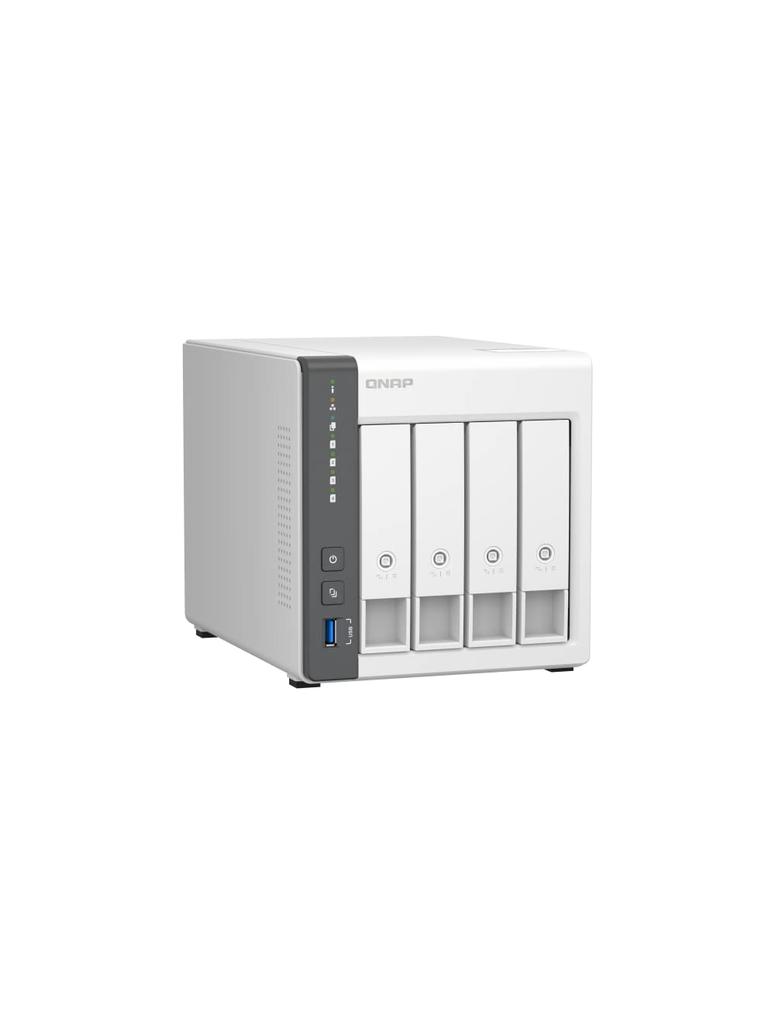 QNAP NAS 4GB DDR4 Network TS-433-4G-US 4-bay Quad-core Processor, RAM, 2.5GbE (diskless).