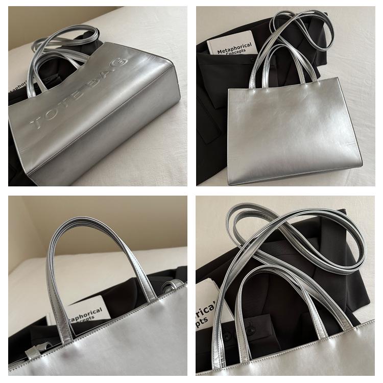 2025 Large Capacity Women's Retro Crossbody Tote Bag - Trendy Autumn Commute Handbag for College Students