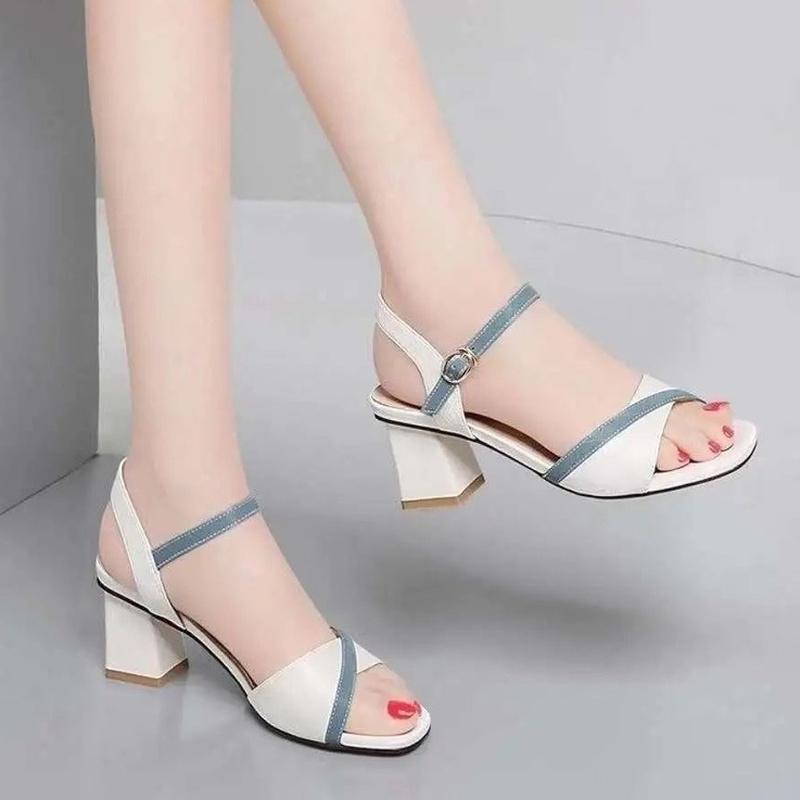Fashion Women's Sandals Novelties 2024 Orthopedic Sandal Woman Elegant Roman Platform Wedge Mirror Luxury Designer Summer Fashion White