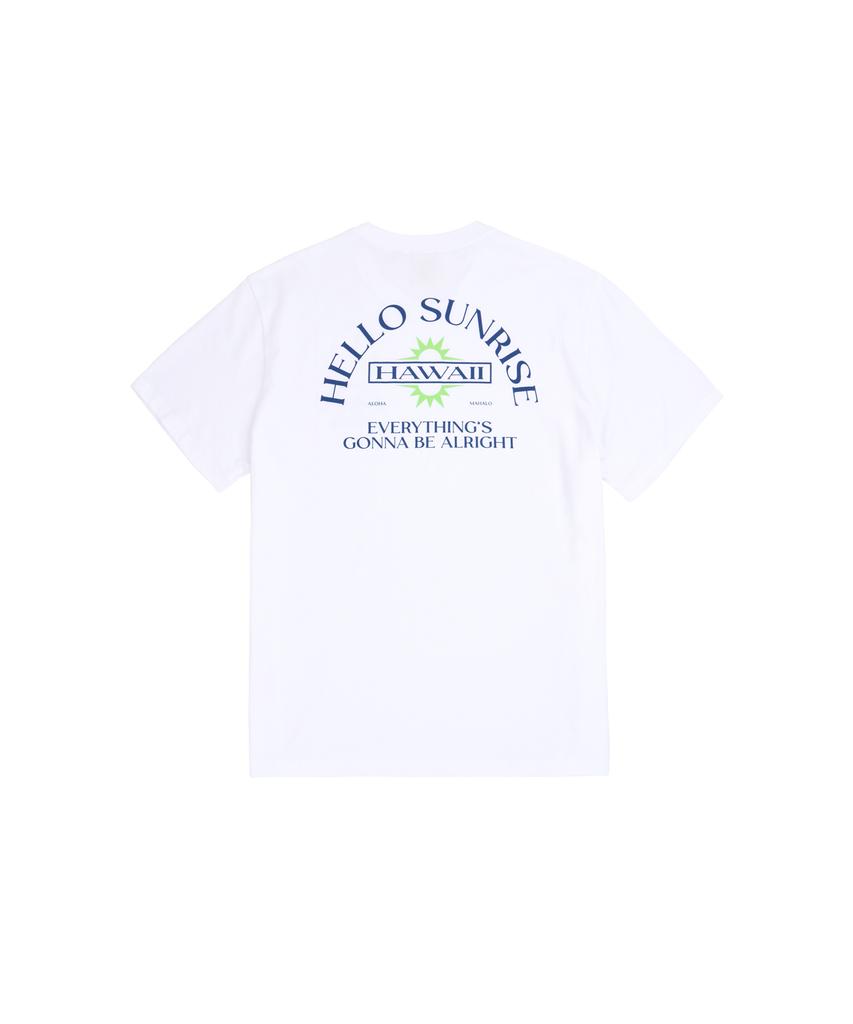 HELLO SUNRISE Hawaii Arch Logo Tee_White