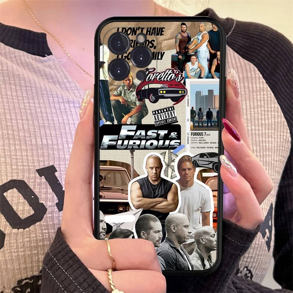 Action Movie Series Fast F-Furious Phone Case Silicone Soft For Iphone 16 15 14 13 12 11 Pro Mini XS MAX Plus X Cover
