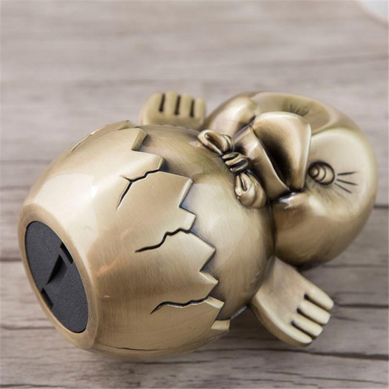 Metal Piggy Bank Creative Metal Crafts Cute Shell Chicken Piggy Bank High-End Children Birthday Money Banks