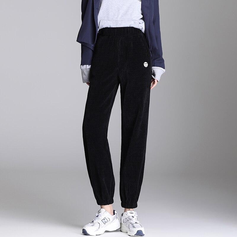 2022 Autumn Winter Women Casual Loose Pants Harajuku Women Sport Running Fleece Sweatpants Solid Thick Warm Female Streetwear