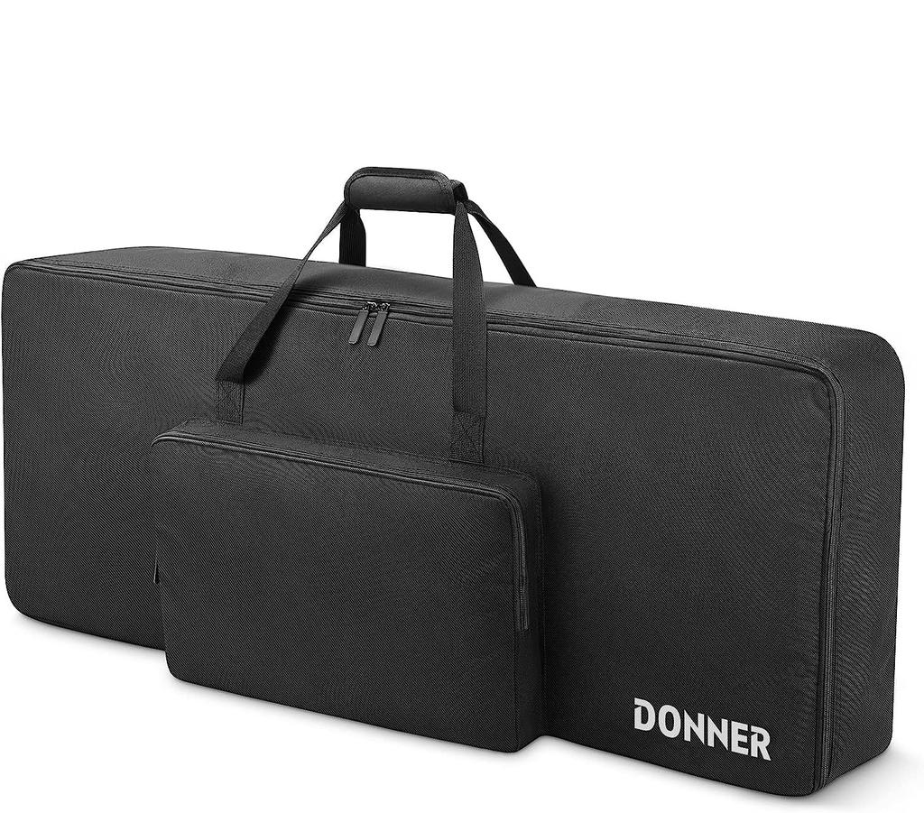 Donner Keyboard Electronic Piano Electronic Organ Soft Keyboard 600D Oxford Durable Case, 61-Key Bag, Bag, Case, 101.6x40.5x11.5cm, Cloth, Waterproof,