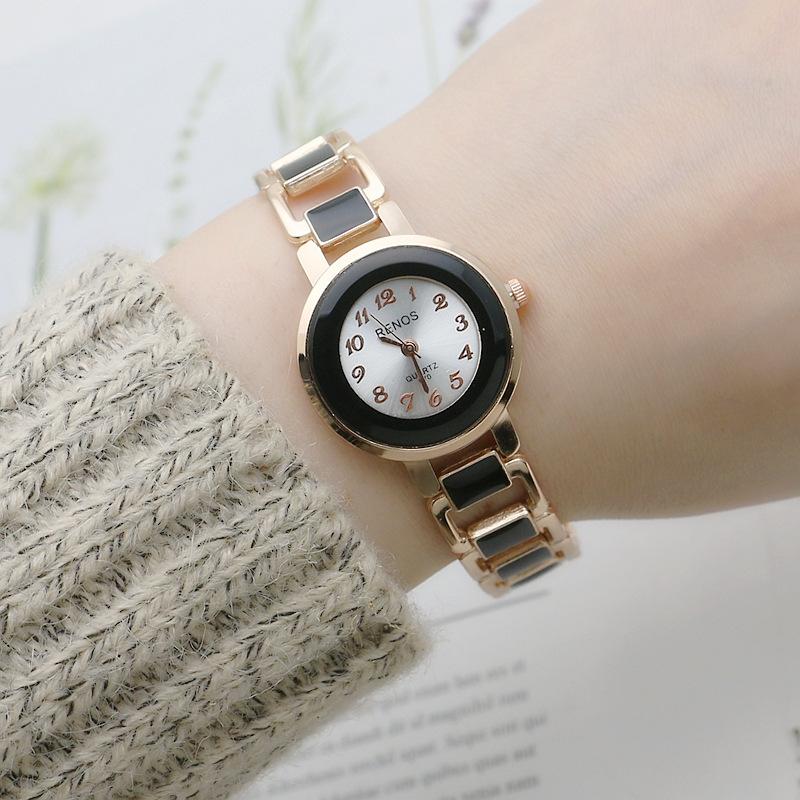 Orologio da Polso da Donna al Quarzo alla Moda Bracciale in Oro Rosa di Alta Qualità Orologio da Polso Vintage Femminile Orologio da Donna Dropshipping Regali