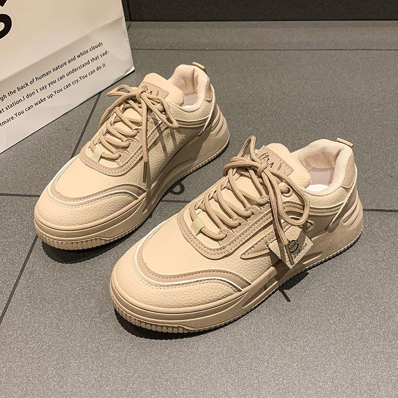

Little White Shoes Popular Versatile Campus Style Student Shoes Spring and Autumn 2025 New Sports and Leisure Board Shoes Women s 40 хаки
