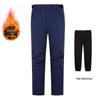 Fleece-Lined Two-Piece Set with Removable Lining: Windproof Autumn/Winter Pants