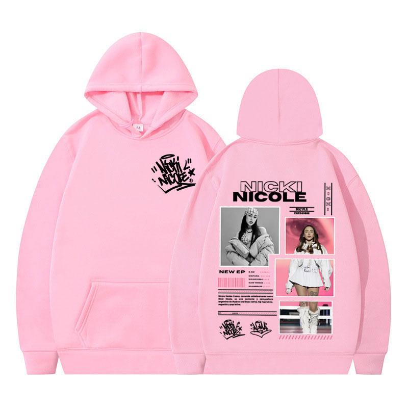 Singer Nicki Nicole Album Tour 2025 Autumn Winter Men's Women's Fashion Aesthetic Sweatshirts Casual Cotton Hoodies Streetwear