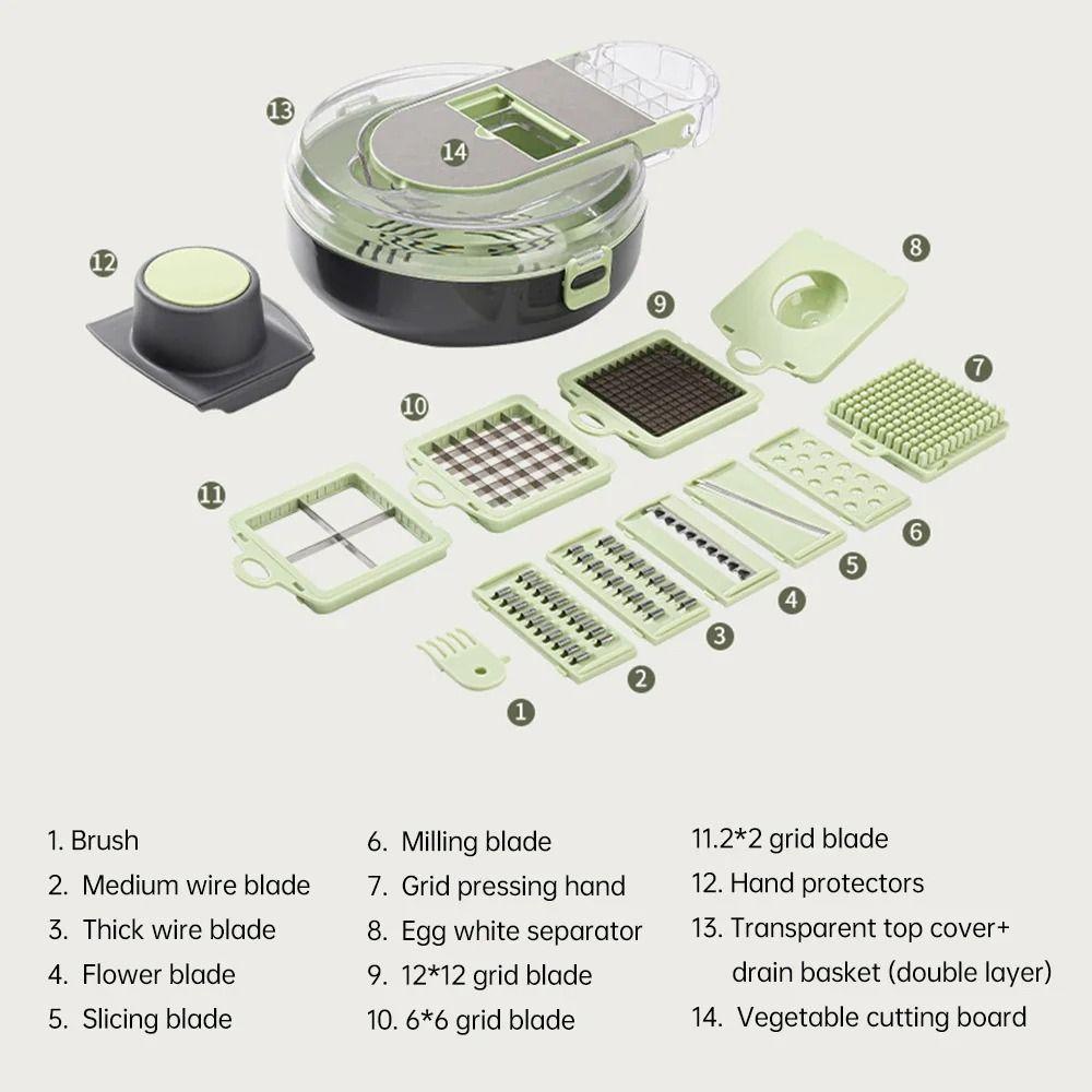Hand Guard Multifunctional Vegetable Cutter Stainless Steel Food Grater Kitchen Slicer  for Potato