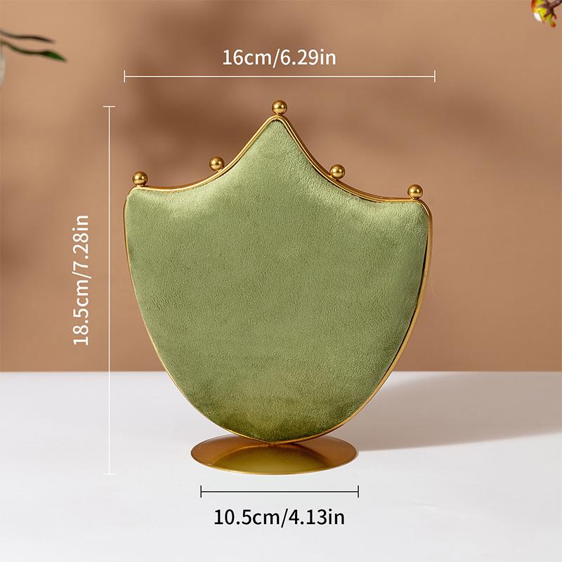 

Jewelry Stand Display Necklace Holder Plated Metal Tabletop Jewelry Organizer Tower For Vanity Show Jewelry Hanging Pendant