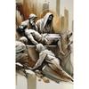 Jesus Carry The Cross Posters and Prints Canvas Printing Vintage Christian Wall Art Picture for Living Room Home Decor Gifts