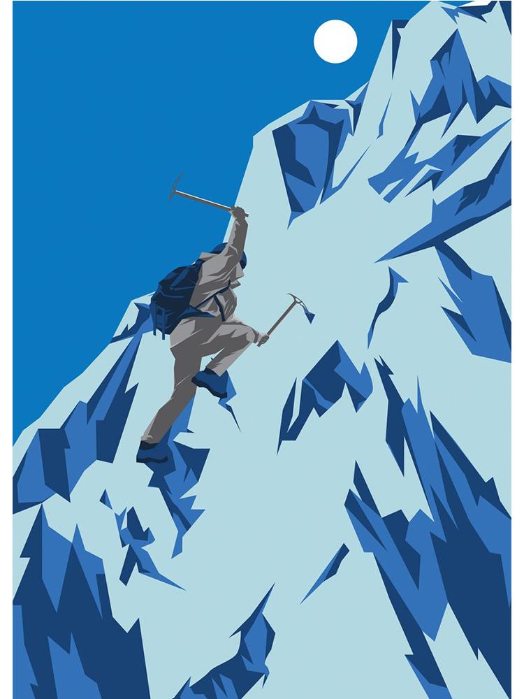 Nordic Downhill Skiing Climbing Winter Posters Print Canvas Painting Holiday Wall Art Picture For Living Room Home Decoration