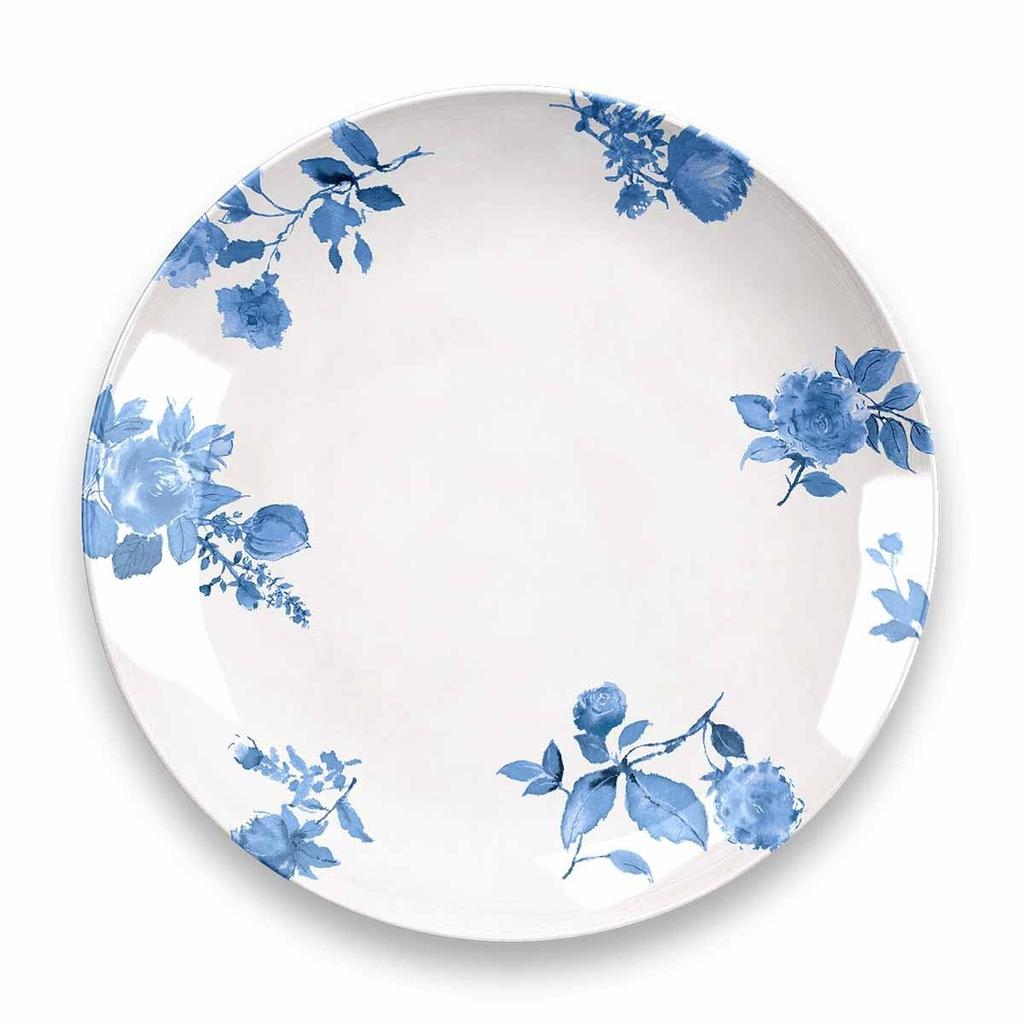 TarHong Cottage Blue Floral Dinner Melamine Dishwasher Perfect for Outdoors and DN23986071 Plate, 27cm, Shatter-Resistant Dishware, Plastic, Safe,