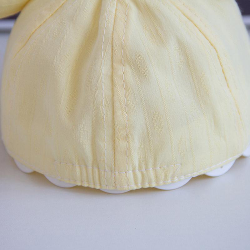 Dětská čepice pro 0-6 měsíců Kojenecká sluneční clona Opalovací krém Prodyšná Kreslená baseballová čepice pro chlapce a dívky