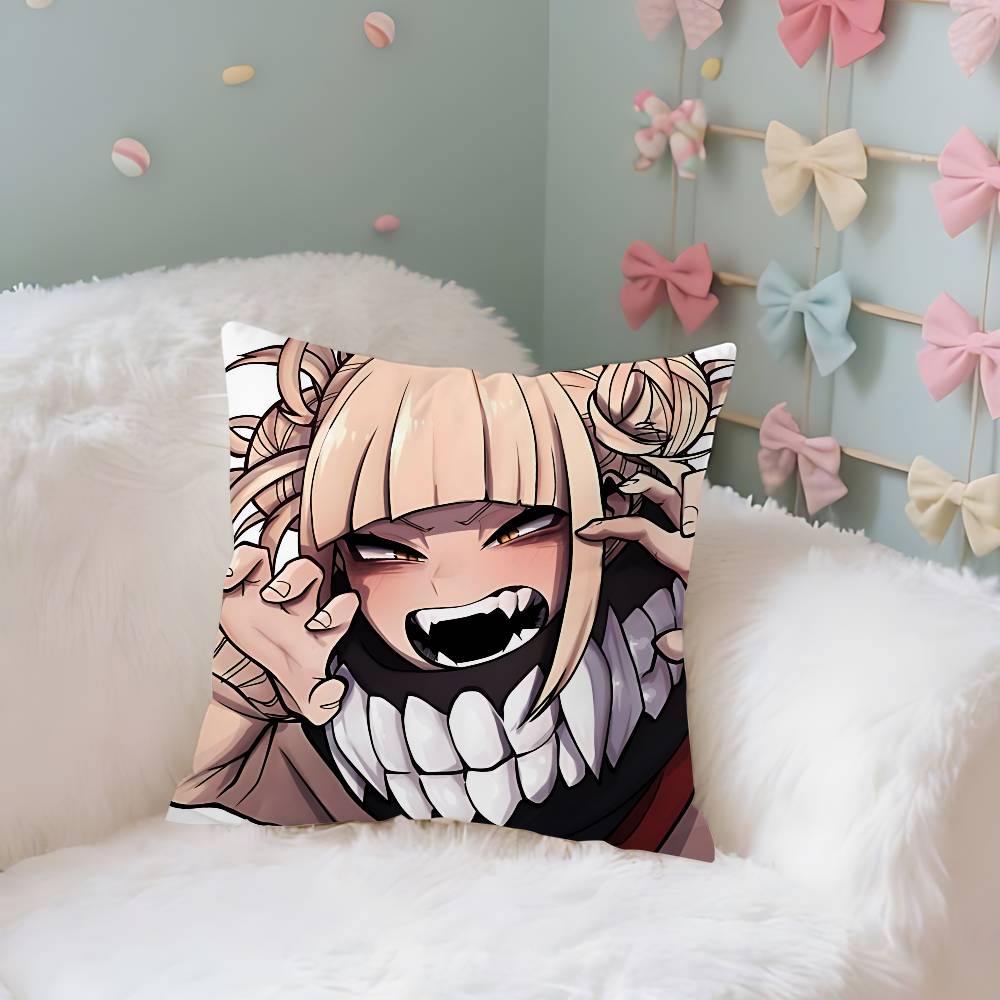 Anime Cute TtogahimikoS Throw Pillow Covers Pattern Cushion Cover Suitable For Sofa Bedroom Car Pillow Cover