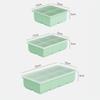 Large Ice Cube Mold with Lid Stackable Soft Silicone Square Tray for Cocktails  Camping Use