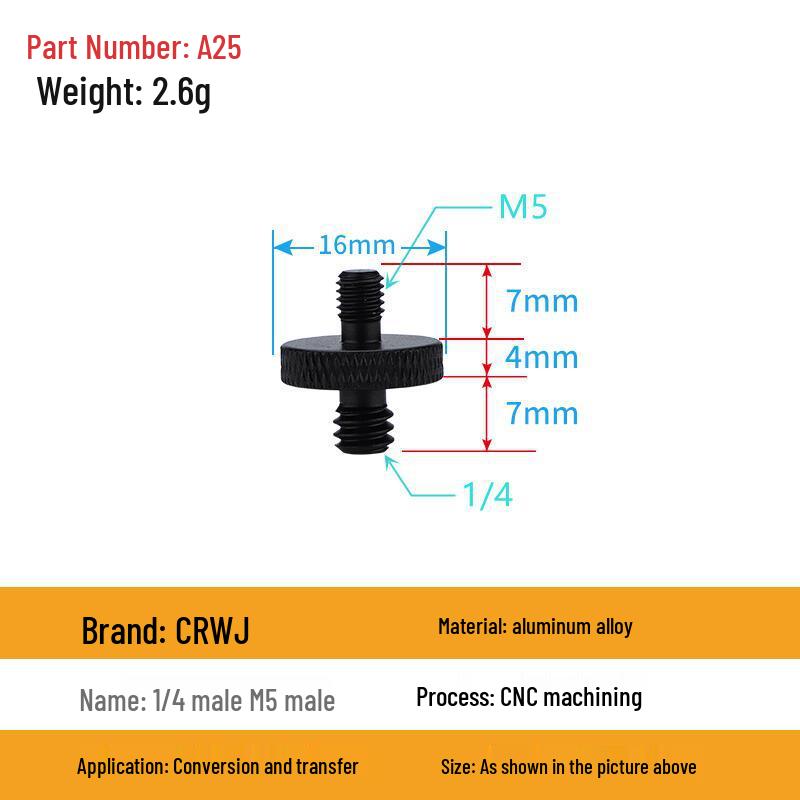 Multi-Size Conversion Screw Adapter for Camera & Projector Brackets