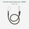 30/60/90/120Cm Karabiner Elastisches Seil Outdoor Camping Gepäckgurt Wäscheleine Stretch Langlebig Campingausrüstung Multifunktion