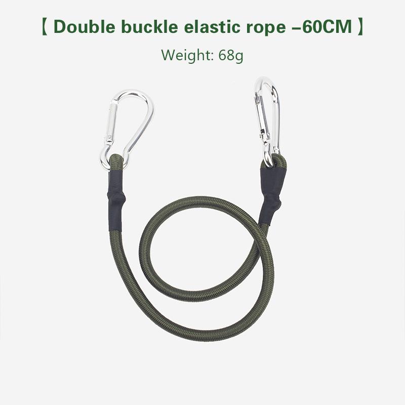 30/60/90/120Cm Karabiner Elastisches Seil Outdoor Camping Gepäckgurt Wäscheleine Stretch Langlebig Campingausrüstung Multifunktion