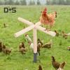 Chicken Perch Toy Wooden Chick Perch Stand with Metal Ground Stake Coop Backyard Poultry Accessories for Roosters Chicks Parrots