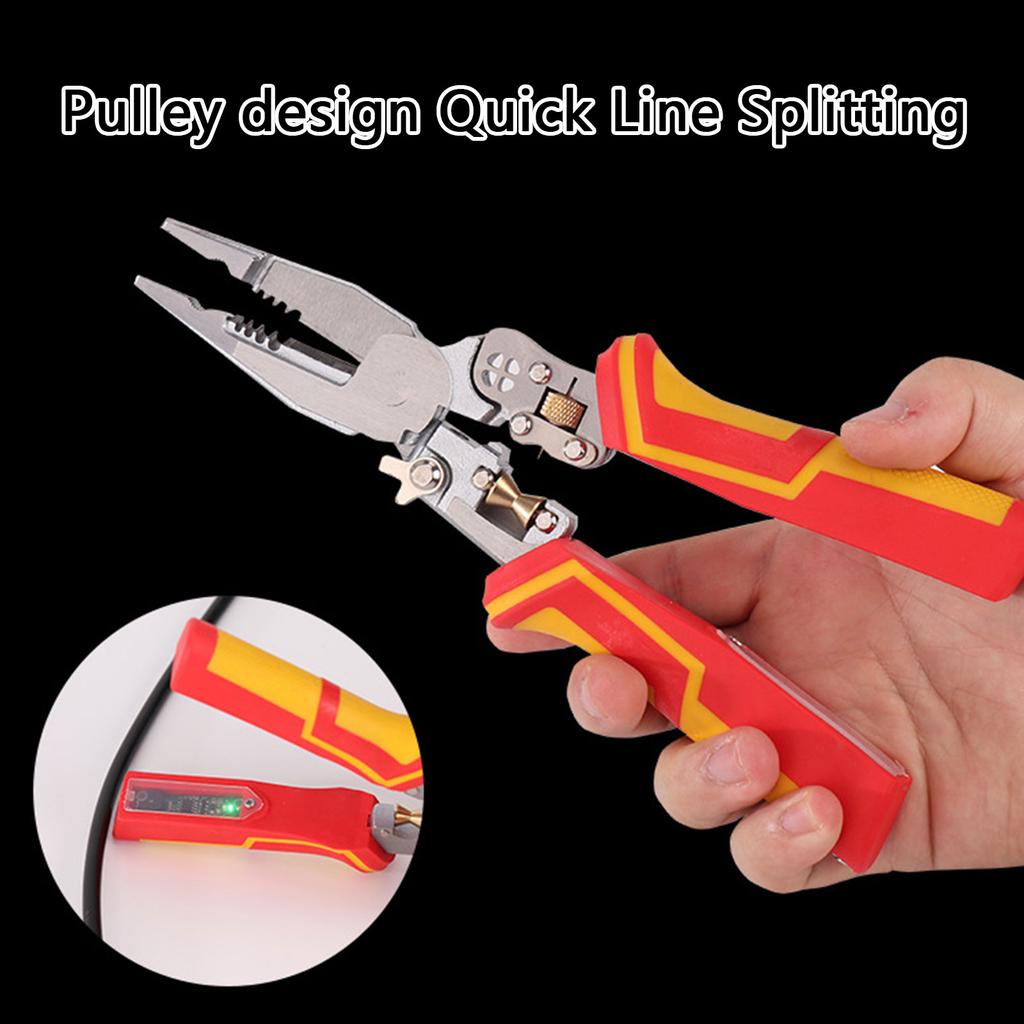 8-in-1 Abisolierzange mit Spannungsprüfer Abisolierzange mit Strommessung Crimpzange Spannung