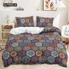 Bohemian Bedding Collection Boho Flowers Duvet Cover Exotic Nationality Pillowcases Queen King For Woman Couple Bedroom Decorations