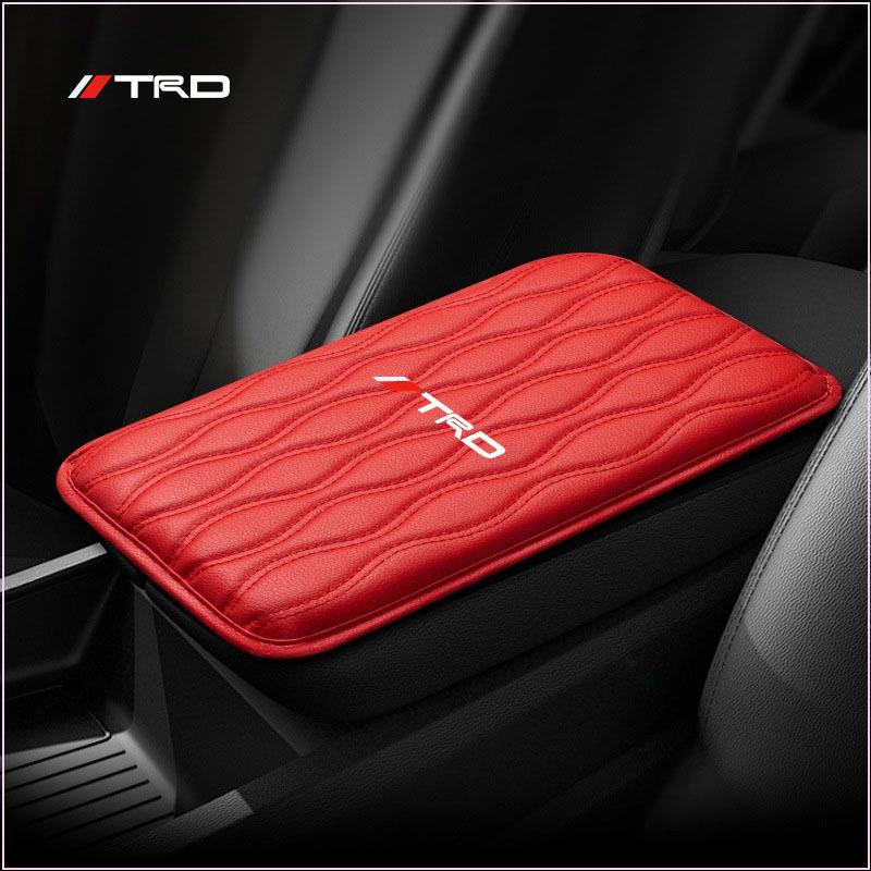 Leather Auto Armrest Pads Protective Waterproof Hand Cushion Styling for Toyota Trd Camry Prius Prado Corolla Prius Yaris Hilux CHR Camry Auris Vios