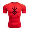 Compression T-shirt for Men Elastic Tight Workout Sportswear Short-sleeved High Elasticity Gym Bodybuilding Quick-drying Sweatshirt Top