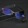 Anti Blue Light Glasses for Men Women Vintage Rimless Eyewear Presbyopia Goggles Diopter +1.0 To 4.0