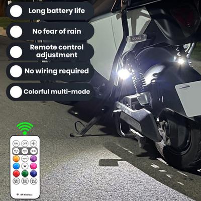 LED Strobe Drone Light with Remote Control Multiple Modes Color Changing Anti-Collision Mini Wireless Rechargeable Warning Light