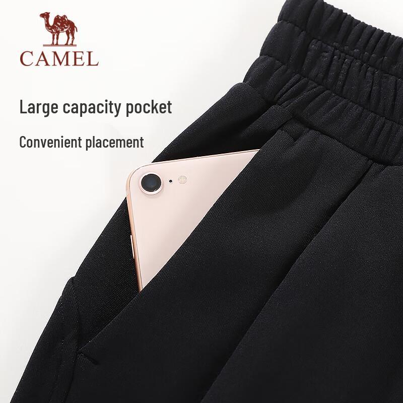 CAMEL Women's Loose Straight Knit Sports Pants