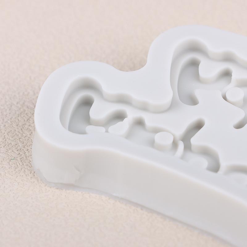 1Pc Silicone 3D Happy Birthday Mold DIY Ice Jelly Chocolate Mould English Letter Mold Bake Birthday Cake Decor Tool Mould