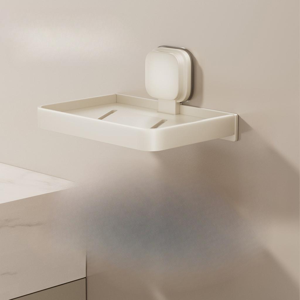 Suction Cup Phone Holder Tissue Holder Wall Mounted Bathroom Tissue Box Multifunctional Storage Rack Storage Artifact