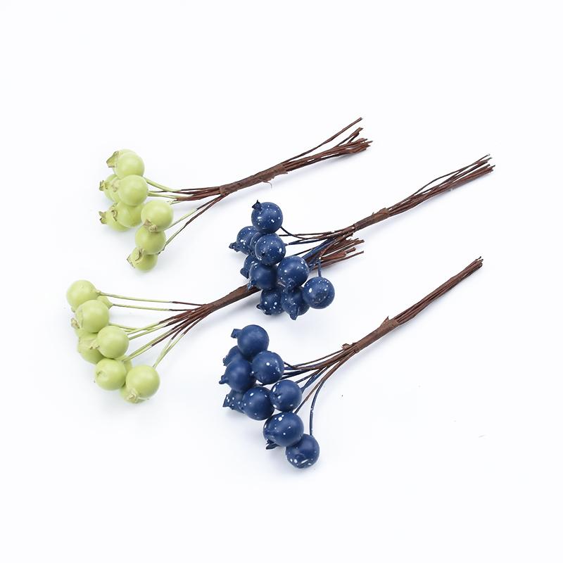10/20pcs PE Cherry Fruit Artificial Plants Home Outdoor Garden Courtyard vase table Scrapbooking DIY Gift Box Wreath Decorative