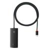 Lite Series HUB USBC 4x USB 30 Adapter 1m Black