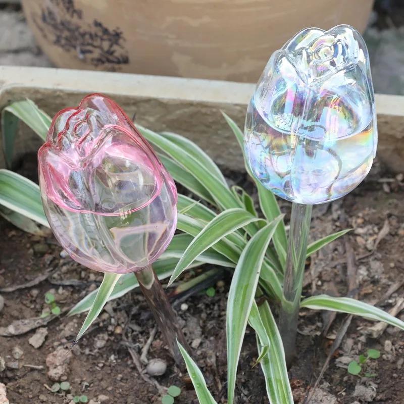 2/4/1pcs Tulip Watering Water Bulb Automatic Drip Irrigation Device Indoor and Outdoor Potted Hanging Basket Plant Long-term Slow Drip Irrigation