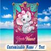 Elephant Theme Beach Towel Personalized Custom Name & Text Soft Quick Dry Beach Towel for Swimming Travel