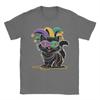 Cute Mardi Gras Cat T Shirts for Unisex Cotton Funny TShirt Round Neck  Tees Short Sleeve Clothing Printed