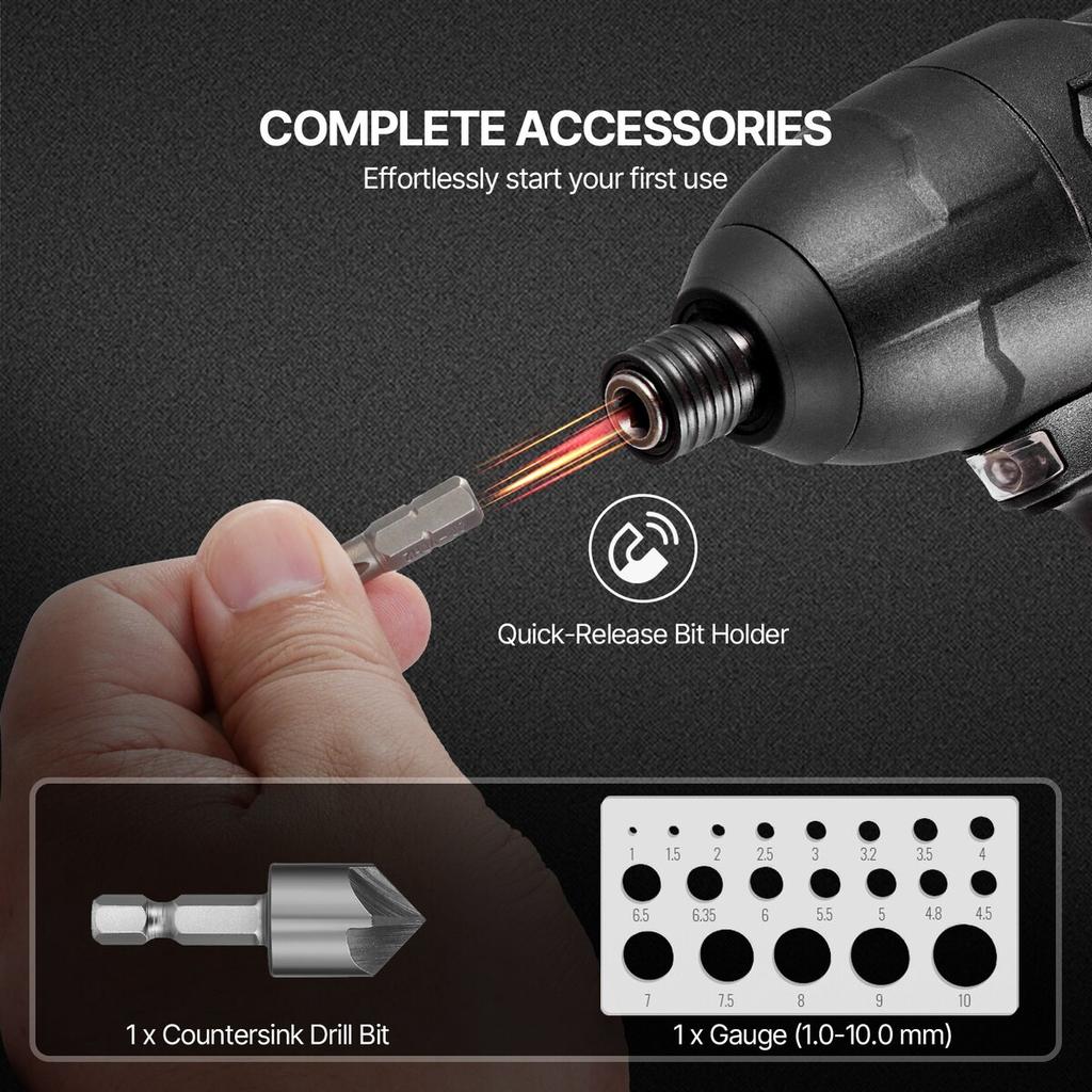 Drill Bit Set 101PCS Screwdriver Bit Set with Carrying Case Multi-purpose