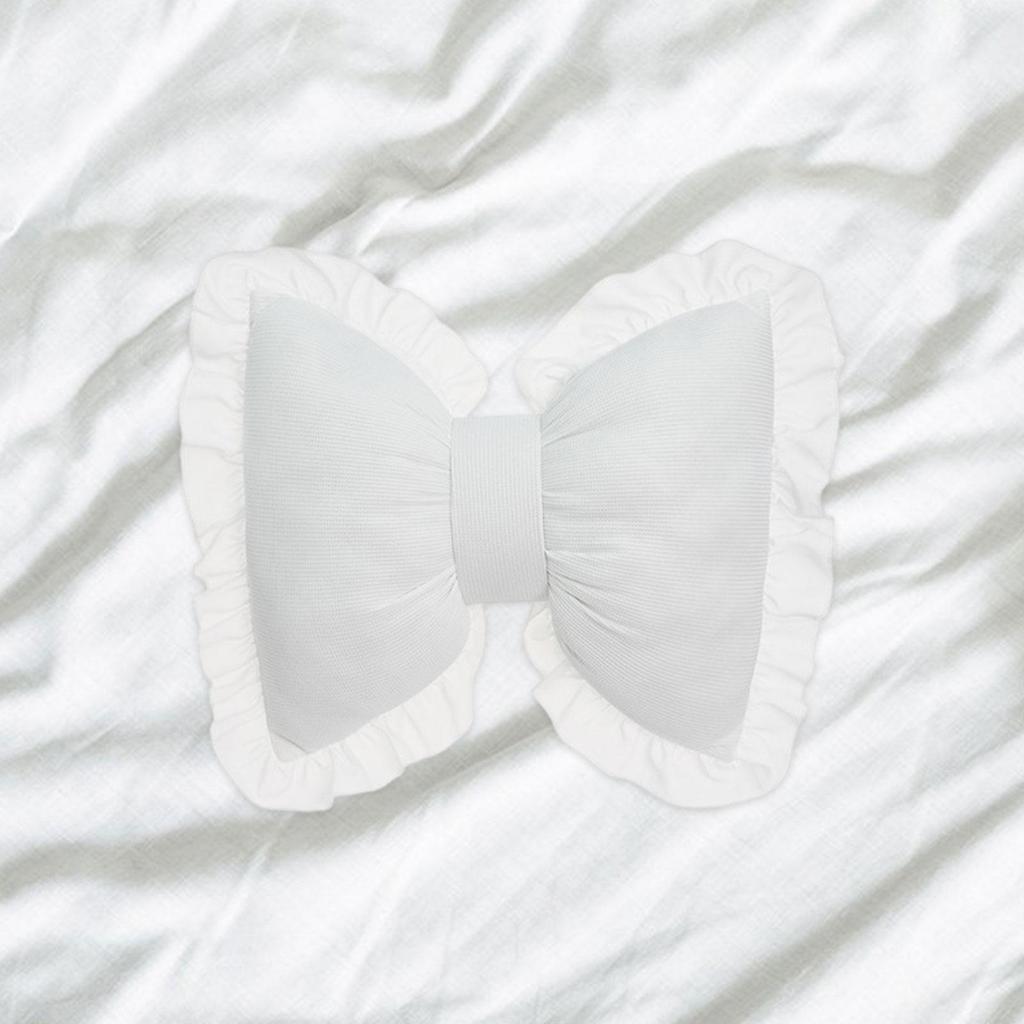 Bowknot Pillow Wedding Gift Bedside Cushion for Bedroom Office Study Room