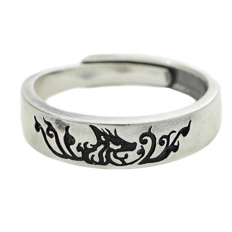 Adjustable Plated Fox Ring Couples Vintage Animal Motif Boho Jewelry Unisex