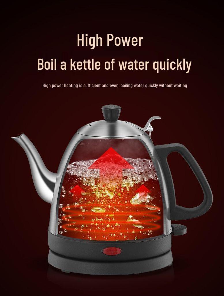 304 Stainless Steel Long Spout Electric Kettle for Tea & Hot Water