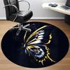 1pc Butterfly Wings Office Round Area Rug, Indoor Mat Suitable For Office, Under Office Chairs Bedroom Living Room Home Decor, Room Deco
